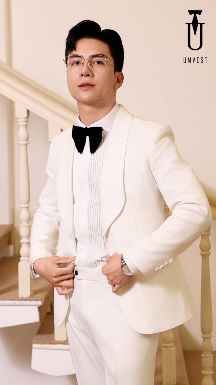Tuxedo Nam Màu Trắng - Ảnh 7