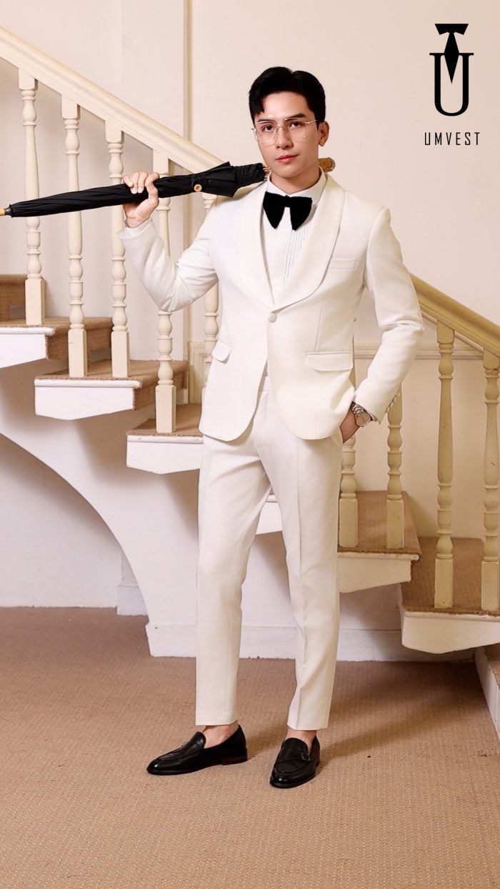 Tuxedo Nam Màu Trắng - Ảnh 6