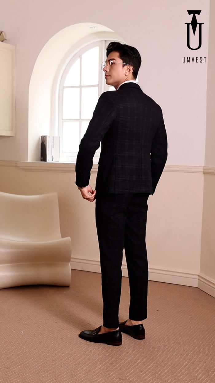 Vest Nam Đen Caro - Ảnh 4