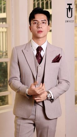 Vest Nam Màu Hồng Nâu TPHCM