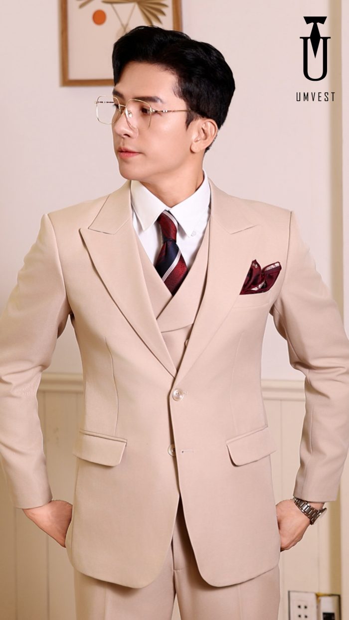 Vest Nam Màu Kem TPHCM