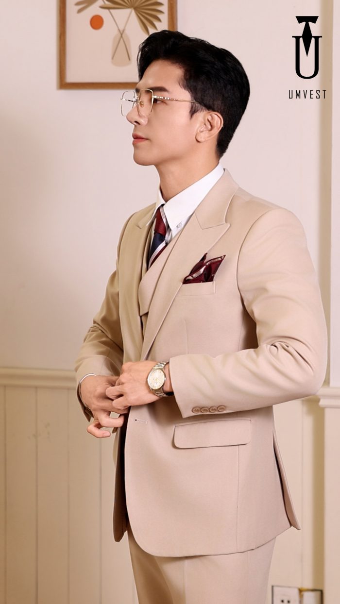 Vest Nam Màu Kem - Ảnh 2