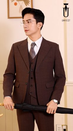 Vest nam màu nâu TPHCM