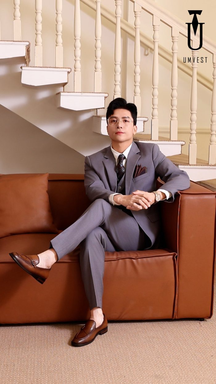 Vest Nam Màu Xám - Ảnh 7