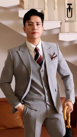 Vest Nam Màu Xám Nhạt TPHCM