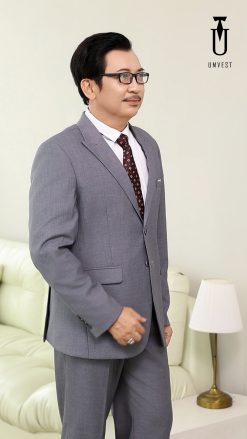 Vest nam trung niên màu xám nhạt