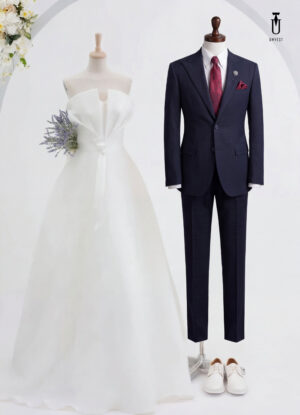 Vest Chú Rể Xanh Đen Caro