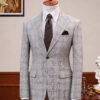 BỘ VEST NAM CARO TRẮNG ĐEN (1)