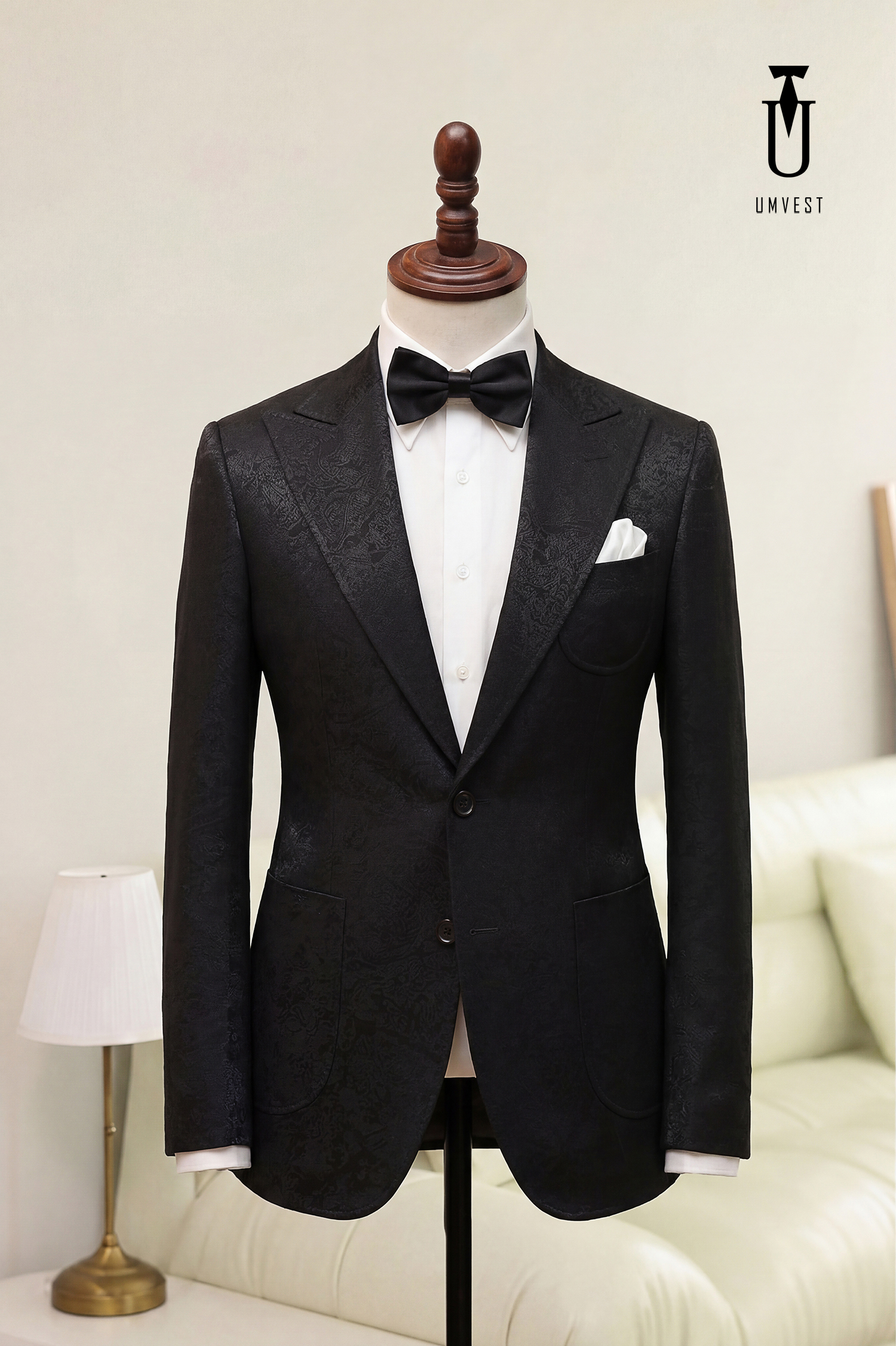 BỘ VEST NAM ĐEN GẤM (1)