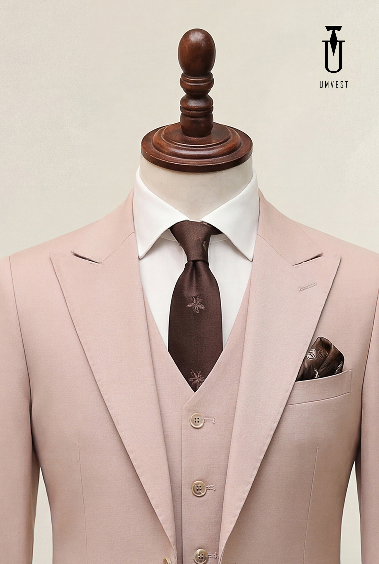 BỘ VEST NAM MÀU BE GHILE THƯỜNG (2)