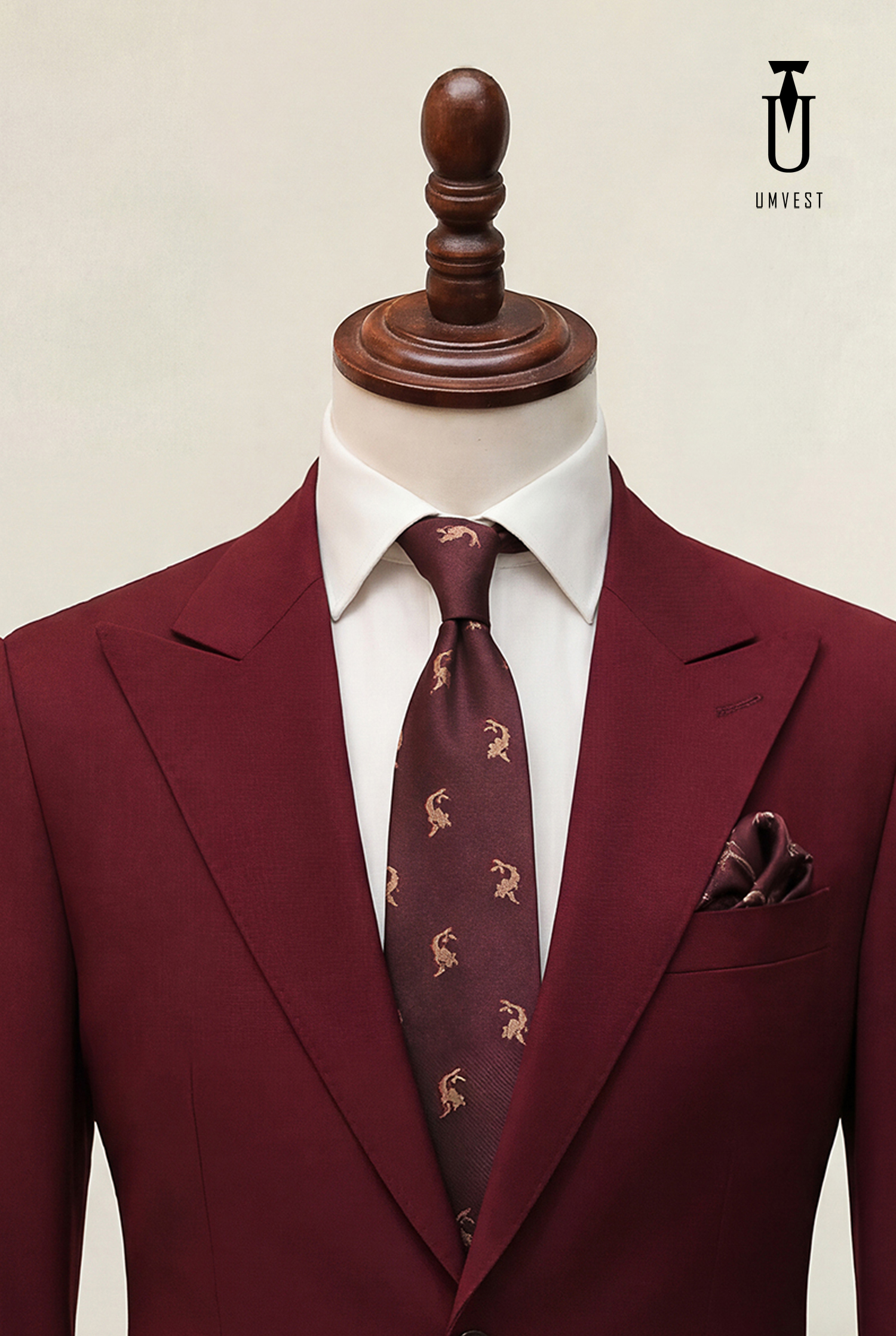 BỘ VEST NAM MÀU ĐỎ ĐÔ (2)
