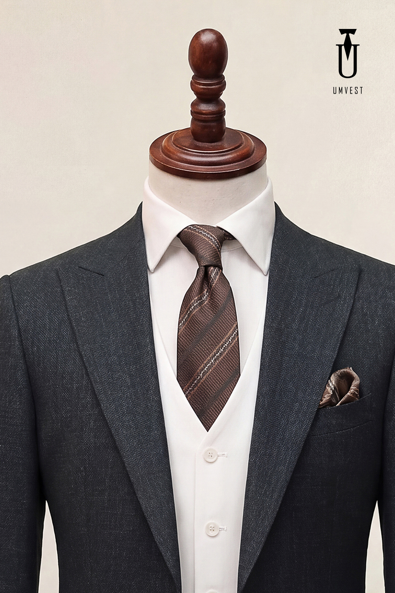 BỘ VEST NAM MÀU RÊU GHILE TRẮNG (2)