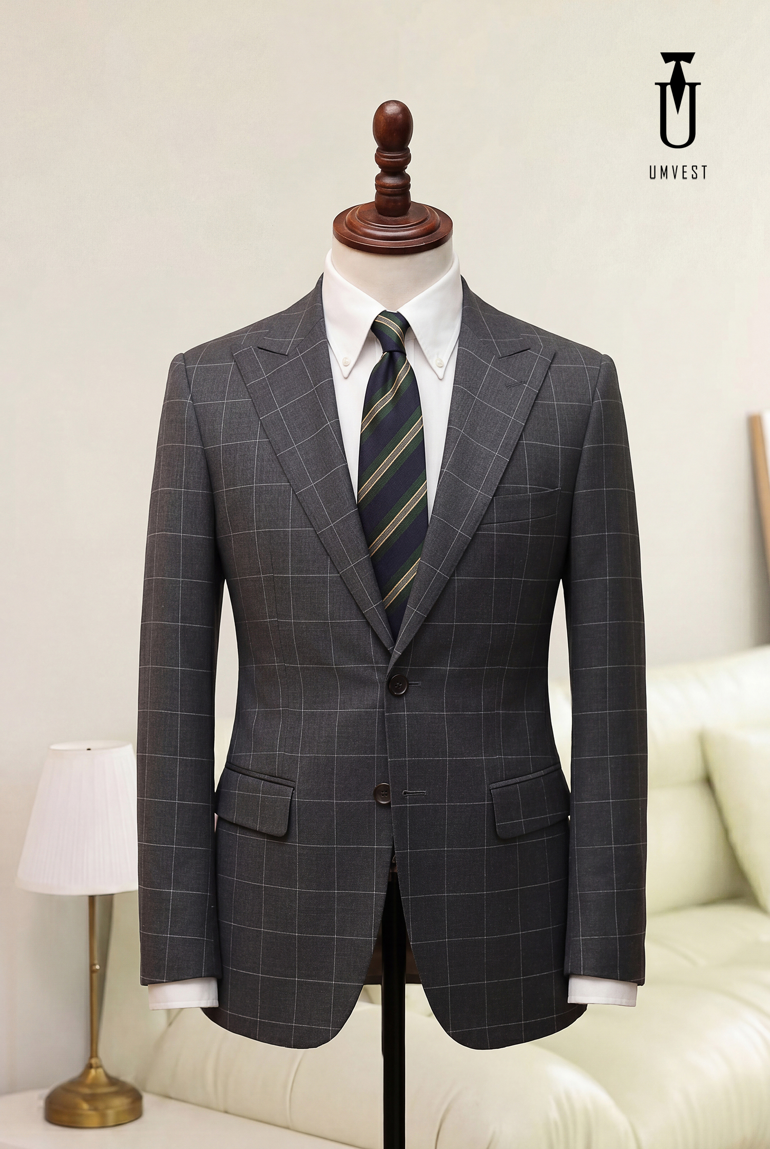 BỘ VEST NAM MÀU XÁM 191 (1)