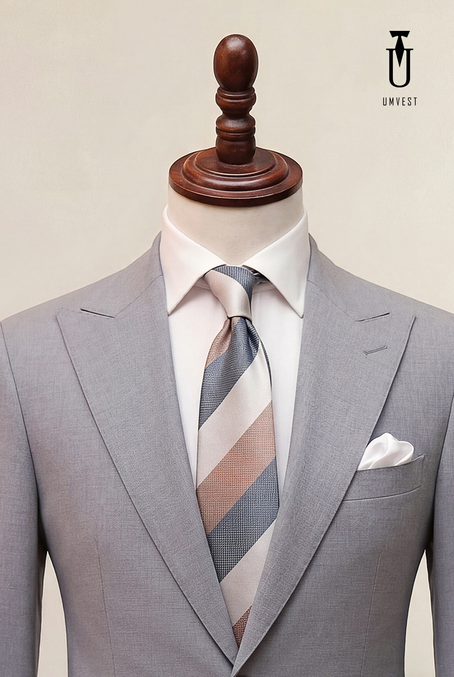 BỘ VEST NAM MÀU XÁM 837 (2)