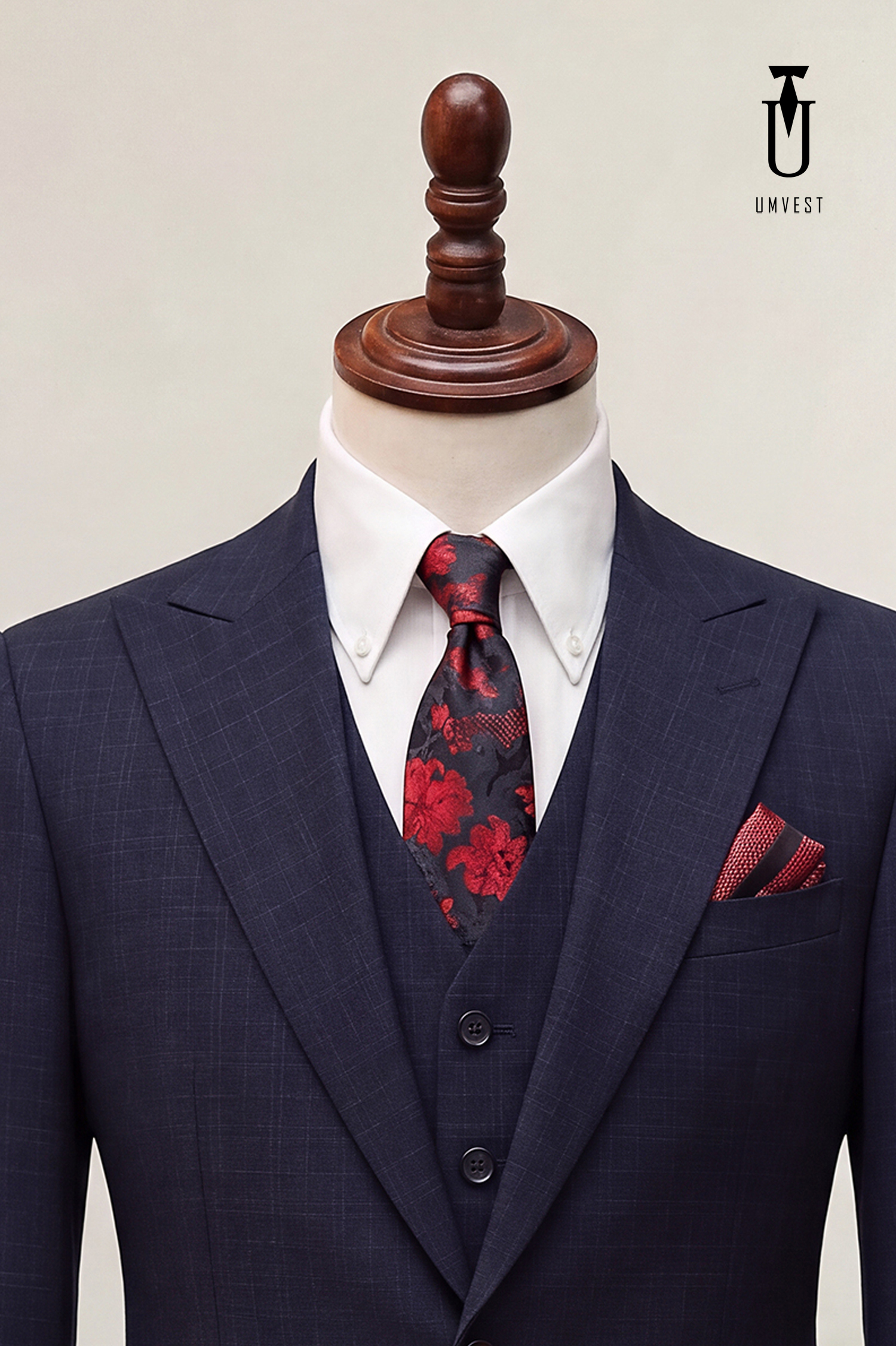 BỘ VEST NAM MÀU XANH ĐEN 509 GHILE (2)