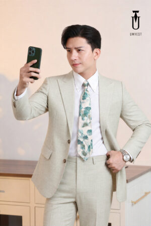 Vest Ch&uacute; Rể Xanh L&aacute; Nhạt
