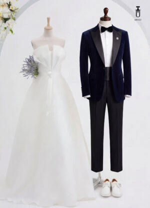 Vest Chú Rể Xanh Đậm Nhung