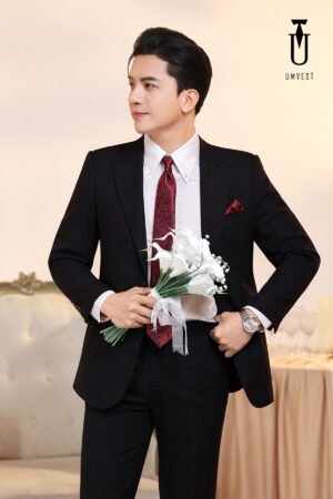 Vest Chú Rể Đen 95