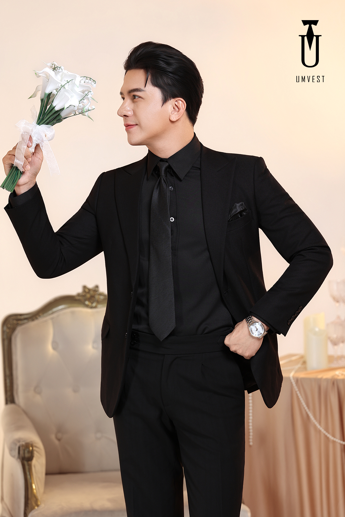 Vest Chú Rể Đen Sơ Mi Đen Vest Chú Rể Đen Sơ Mi Đen