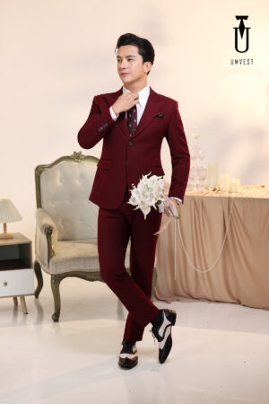 Vest Chú Rể Đỏ Đô