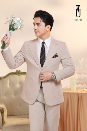 Vest Chú Rể Kem