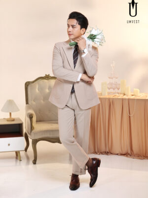 Vest Chú Rể Kem