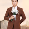 Vest Chú Rể Nâu Đậm