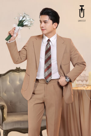 Vest Chú Rể Nâu Nhạt