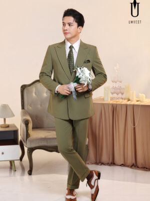 Vest Chú Rể Rêu Khóa