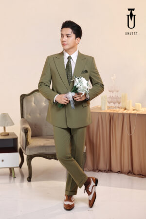 Vest Chú Rể Rêu Khóa
