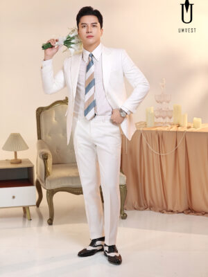 Vest Chú Rể Trắng