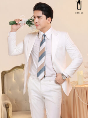 Vest Chú Rể Trắng