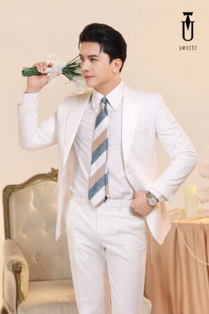 Vest Chú Rể Trắng