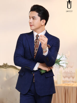 Vest Chú Rể Xanh 96