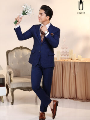 Vest Chú Rể Xanh 96