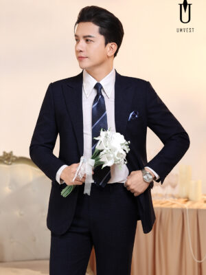 Vest Chú Rể Xanh Đen 93