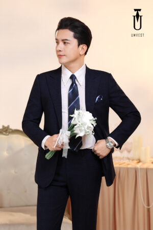Vest Chú Rể Xanh Đen 93