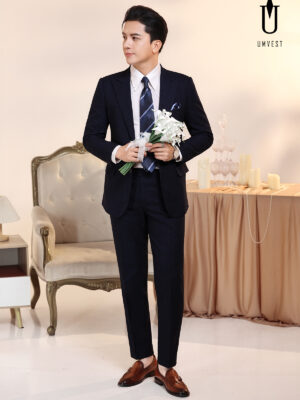 Vest Chú Rể Xanh Đen 93