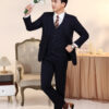 Vest Chú Rể Xanh Đen Gile 93