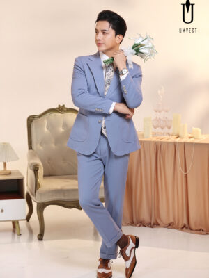 Vest Chú Rể Xanh Nhạt