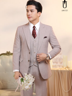 Vest Chú Rể Xước Gile