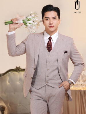 Vest Chú Rể Xước Gile