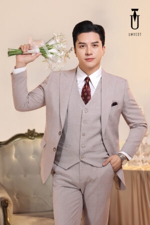 Vest Chú Rể Xước Gile