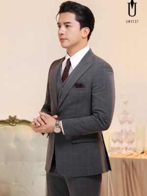 Vest Nam Caro Xám Giãn Gile