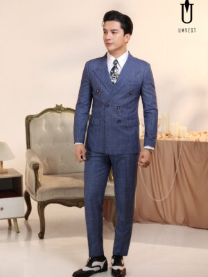 Vest Nam Caro Xanh Dương 2