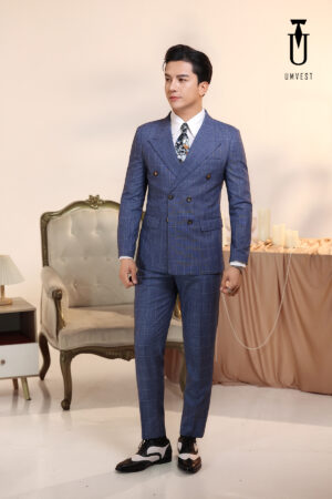 Vest Nam Caro Xanh Dương 2