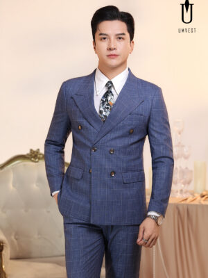 Vest Nam Caro Xanh Dương 2