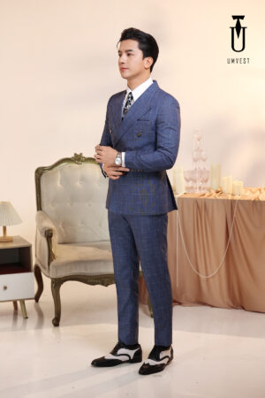 Vest Nam Caro Xanh Dương 2