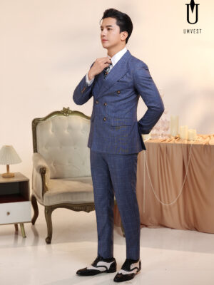 Vest Nam Caro Xanh Dương 2