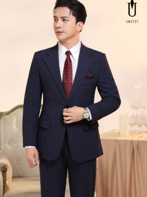 Vest Nam Caro Xanh Dương